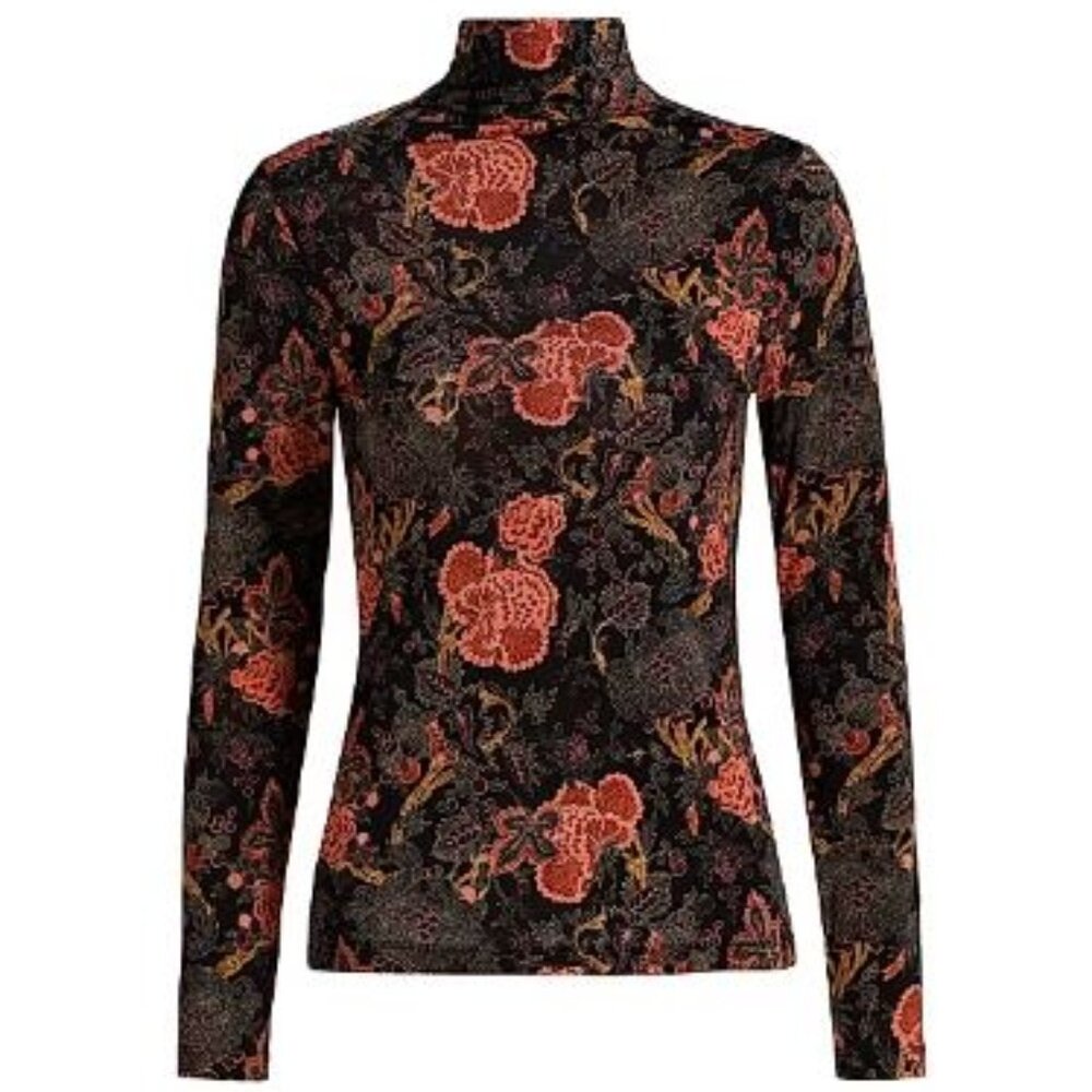 Ulla Johnson Aurelia Jersey Long Sleeve Turtleneck Top (Size: P)